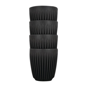 HuskeeCup Cup 8oz 289ml Charcoal (4 Pack)
