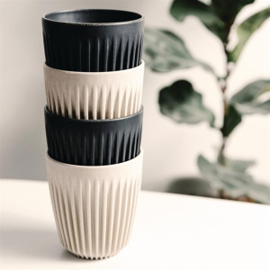 HuskeeCup Cup 8oz 289ml Charcoal (4 Pack)