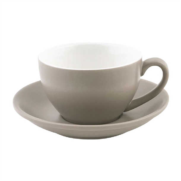 Bevande Large Cappuccino Saucer Stone (6 Pack)