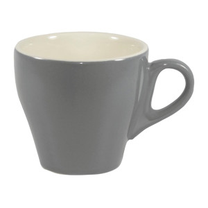 Brew Long Black Coffee Cups French Grey/White 180ml (6 Pack)