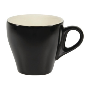 Brew Long Black Coffee Cups Onyx/White 180ml (6 Pack)