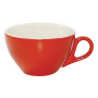 Brew Cappuccino Cups Chilli Red/White 220ml (6 Pack)