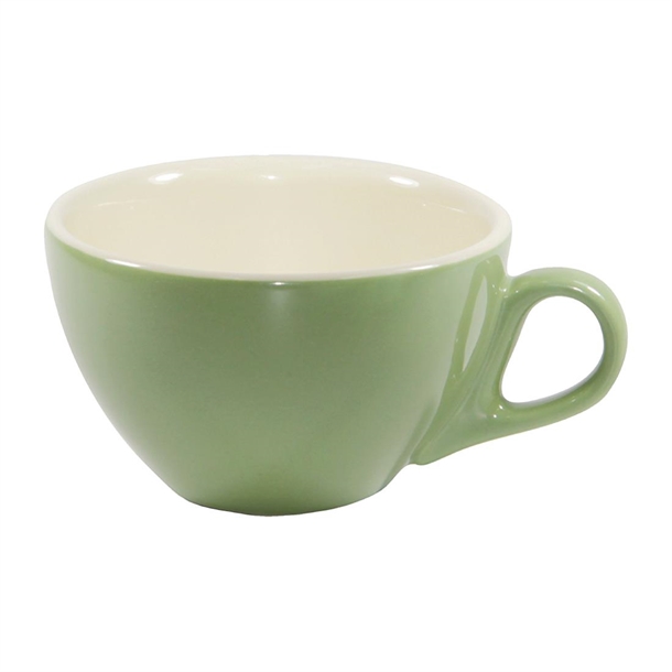 Brew Cappuccino Cups Sage/White 220ml (6 Pack)