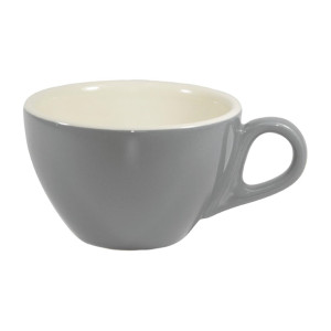 Brew Latte Cups French Grey/White 280ml (6 Pack)
