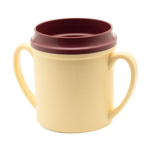 KH Traditional Mug Double Handle Insulated 250ml Yellow (24 Pack)