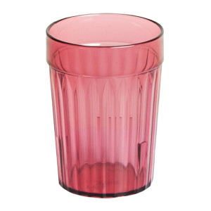 KH Tumbler 230ml Plastic Burgundy San (72 Pack)