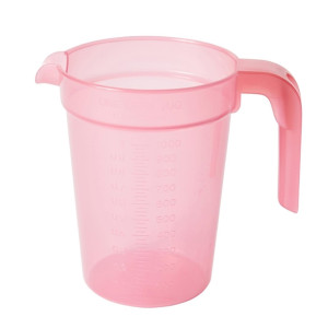 KH Jug Graduated 1Ltr Burgundy Tint Pp (12 Pack)