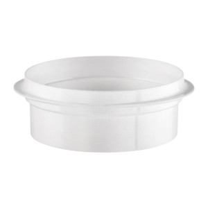 Poliware Reuseable Round Flat Bottom Bowl With Handles White (12 Pack)