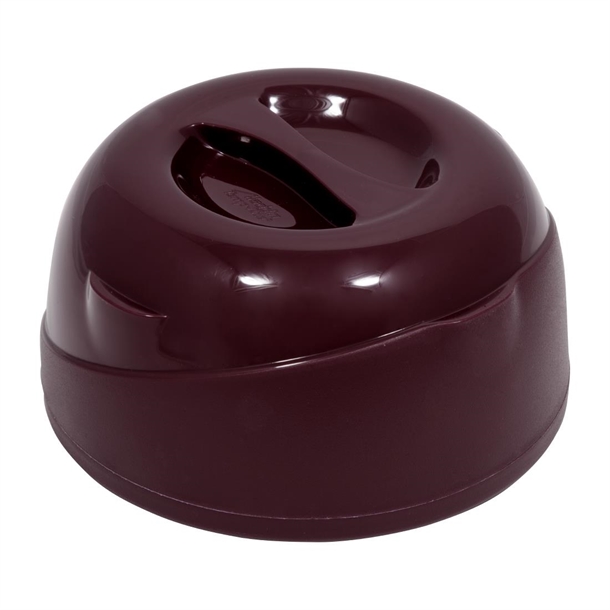 Aladdin Temp-Rite 230mm Allure Bowl Dome Burgundy (24 Pack)