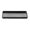 Coucou Dual Colour Rect. Plate 250x120mm - Black (12 Pack)