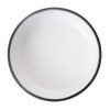 Coucou Dual Colour Round Sauce Dish 76mm - White & Black (40 Pack)