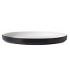 Coucou Dual Colour Round Edge Plate 270mm - White & Black (12 Pack)