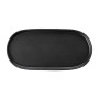 Coucou Dual Colour Oblong Plate 260x130mm - Black (12 Pack)
