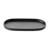 Coucou Dual Colour Oblong Plate 260x130mm - Black (12 Pack)