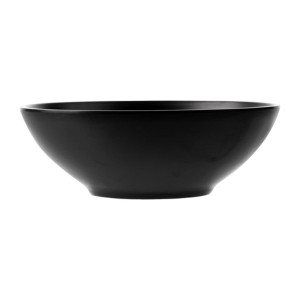 Coucou Dual Colour Round Bowl 210mm - Black (9 Pack)