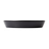 Coucou Dual Colour Flat Round Bowl 290mm - White & Black (12 Pack)