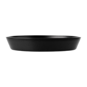 Coucou Dual Colour Flat Round Bowl 290mm - Black (12 Pack)