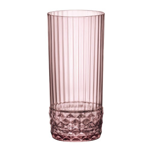 Bormioli Rocco America 20s Cooler Glasses 490ml Lilac Rose (12 Pack)