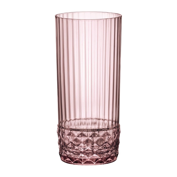 Bormioli Rocco America 20s Cooler Glasses 490ml Lilac Rose (12 Pack)