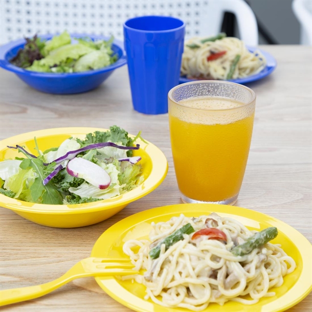 Olympia Kristallon Polycarbonate Tumbler Pebbled Clear 275ml Pack of 6