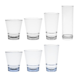 Olympia Kristallon Polycarbonate Stacking Tumblers Clear 250ml (6 Pack)