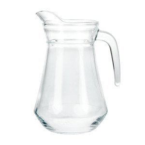Arcoroc Glass Jugs and Lid 1.3Ltr + plastic ice stopper