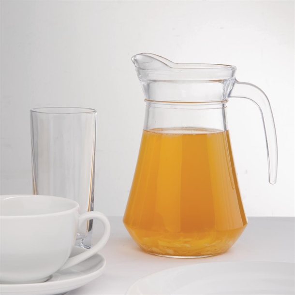 Olympia Glass Jugs 1Ltr (6 Pack)