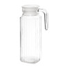 Olympia Ribbed Glass Jugs 1Ltr (6 Pack)