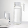 Olympia Ribbed Glass Jugs 1Ltr (6 Pack)