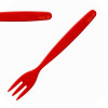 Olympia Kristallon Polypropylene Forks Red (12 Pack)