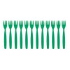 Olympia Kristallon Polypropylene Forks Green (12 Pack)