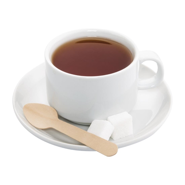 Fiesta Compostable Biodegradable Wooden Teaspoons (100 Pack)