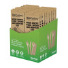 BioPak BioCutlery Wood Knife, Fork, Spoon Napkin Set (400 Pack)