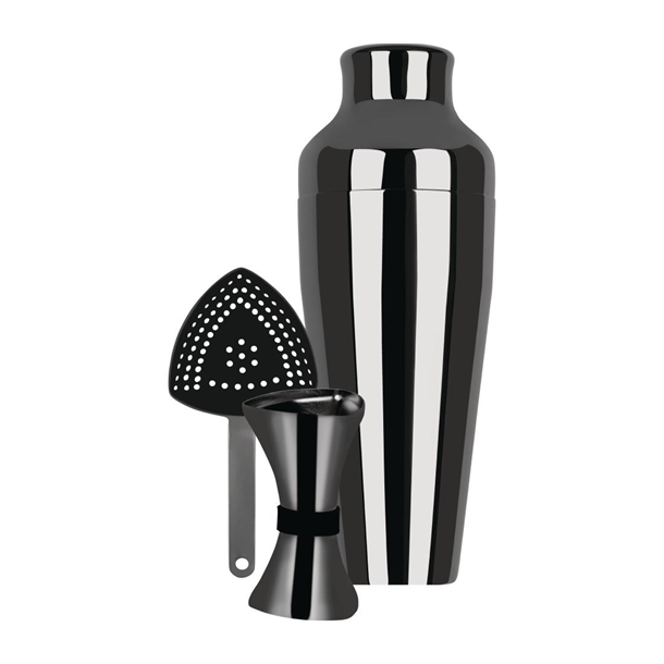 Zanzi Cocktail Set Gunmetal - 3 pack