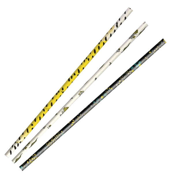 BioPak Art Series Paper Straws (250 Pack)