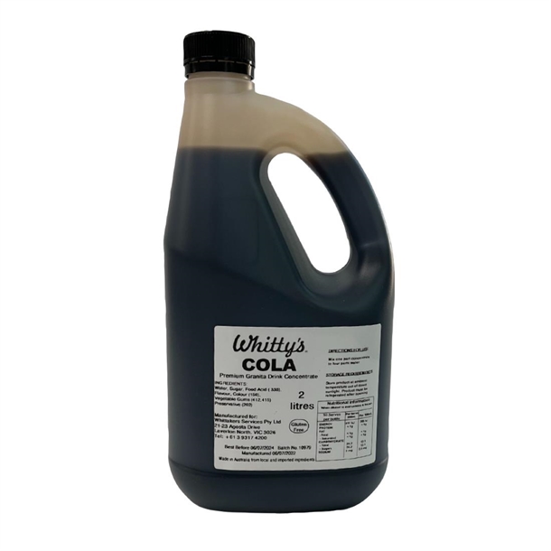 Whitty's Concentrated Premium Flavoured Syrups - Cola 2Ltrs (Pack 3)