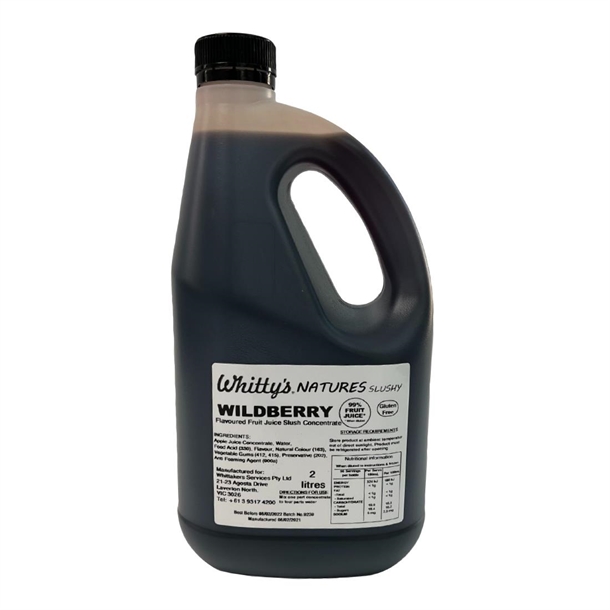 Whitty's  Concentrated Fruit Base Flavoured Syrups - Pine Lime 2Ltrs (Pack 3)