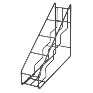 Olympia Syrup Bottle Stand Black Wire 400x105x320mm