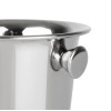 Olympia Ice Bucket with Handles and Etch Detail Stainless Steel 1050ml