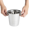 Olympia Ice Bucket with Handles and Etch Detail Stainless Steel 1050ml