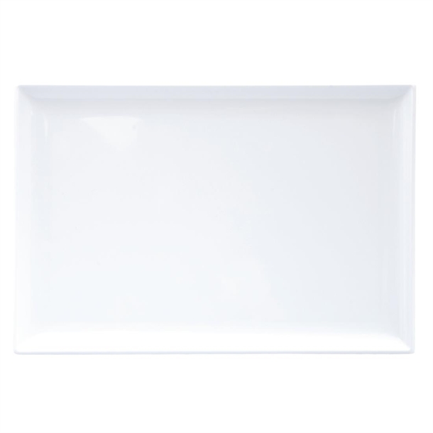Ryner Melamine Rectangle Platter White 350x240mm