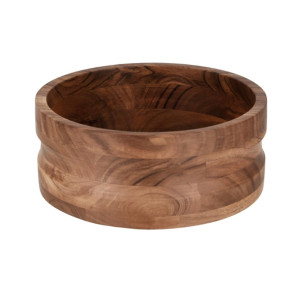 Chef Inox Serve Round Bowl With Straight Sides Acacia - 275x110mm