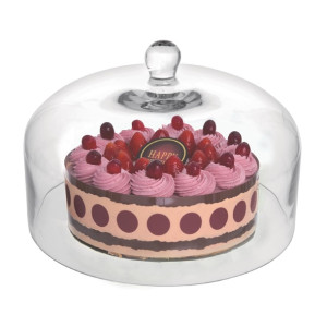 Olympia Glass Cake Stand Dome 285mm