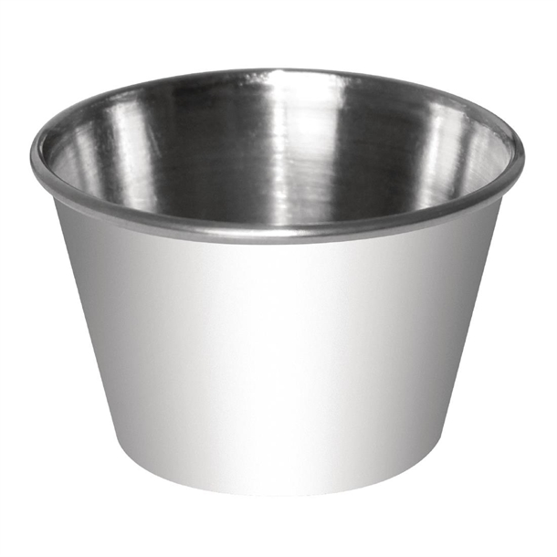 Olympia Stainless Steel Sauce Cups 70ml Pack of 12