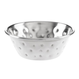 Olympia Hammered Stainless Steel Sauce Cups 45ml (12 Pack)