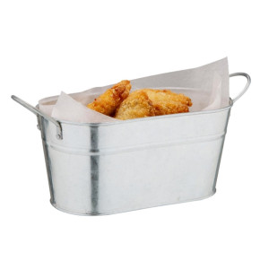 Olympia Rectangular Galvanised Tub 100x 200x110mm