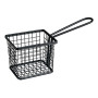 Moda Brooklyn Rectangular Food Basket Black 94mm