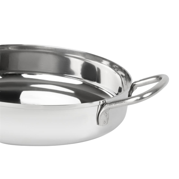 Olympia Table Presentation Double Handle Dish Stainless Steel 180mm