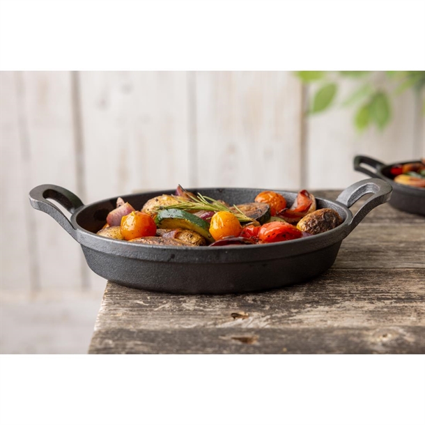 Olympia Cast Iron Oval Eared Dish 220x150mm