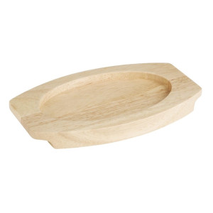Olympia Hevea Board for Cast Iron Oval Eared Dish 210x120mm (FW819)